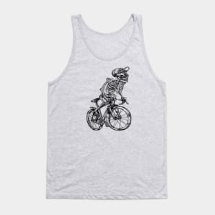 SEEMBO Skeleton Cycling Bicycle Cyclist Bicycling Biker Bike Tank Top